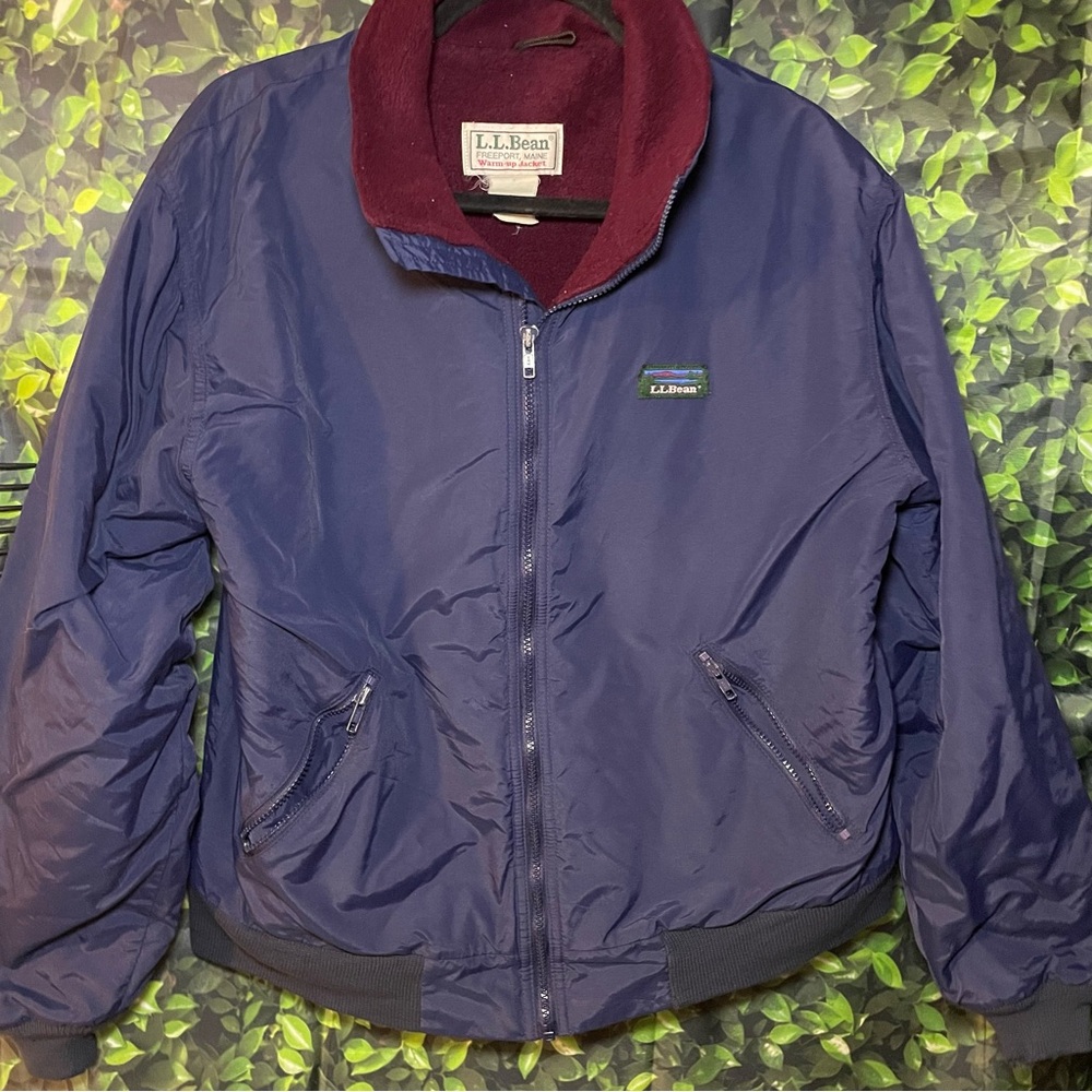 L.L. Bean Warm Up Jacket vintage blue L